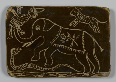Azulejo con animal de American School